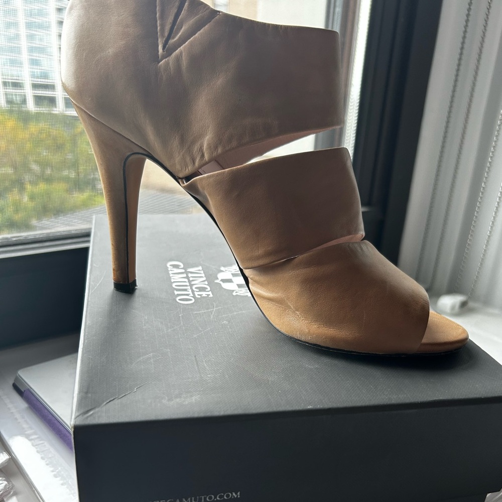 Vince Camuto open bootie